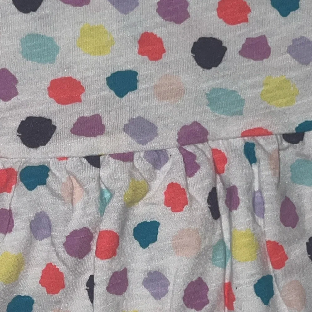 Cat&Jack Girls 4T Polka Dot Long Sleeve Dress - Multicolor